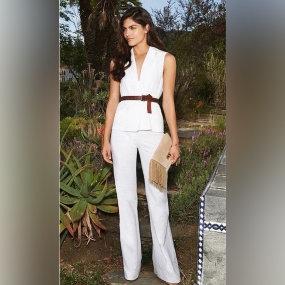 Diane Von Furstenberg Nicola Crepe Wide Leg Pants Size 6